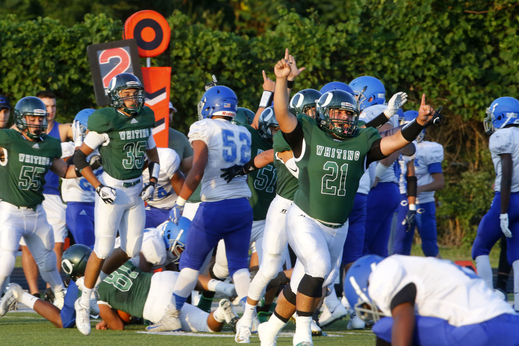 Clark at Whiting football